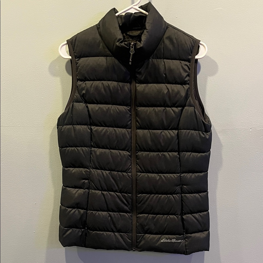 Eddie Bauer Quilted Black Vest
